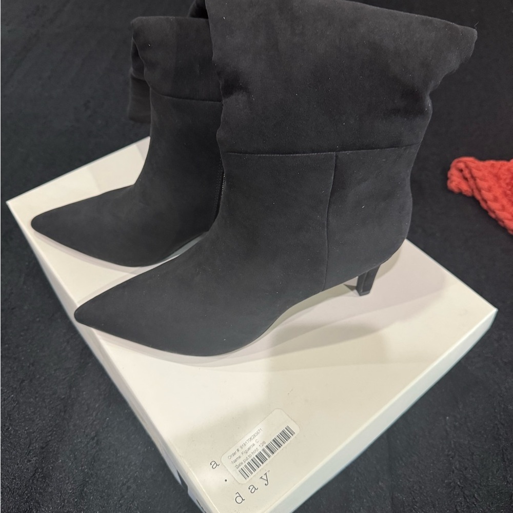 Black Suede Women's Boots